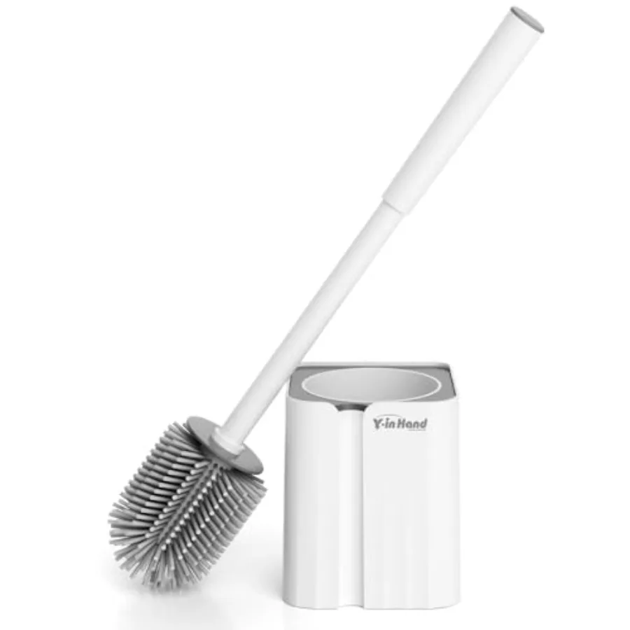 Toilet Brush and Holder Set, Silicone Toilet Bowl Brush, Bathroom Accessories, Durable Toilet Scrubber Bristles, Compact Size f
Toilet Brush and Holder Set, Silicone Toilet Bowl Brush, Bathroom Accessories, Durable Toilet Scrubber Bristles, Compact Size f