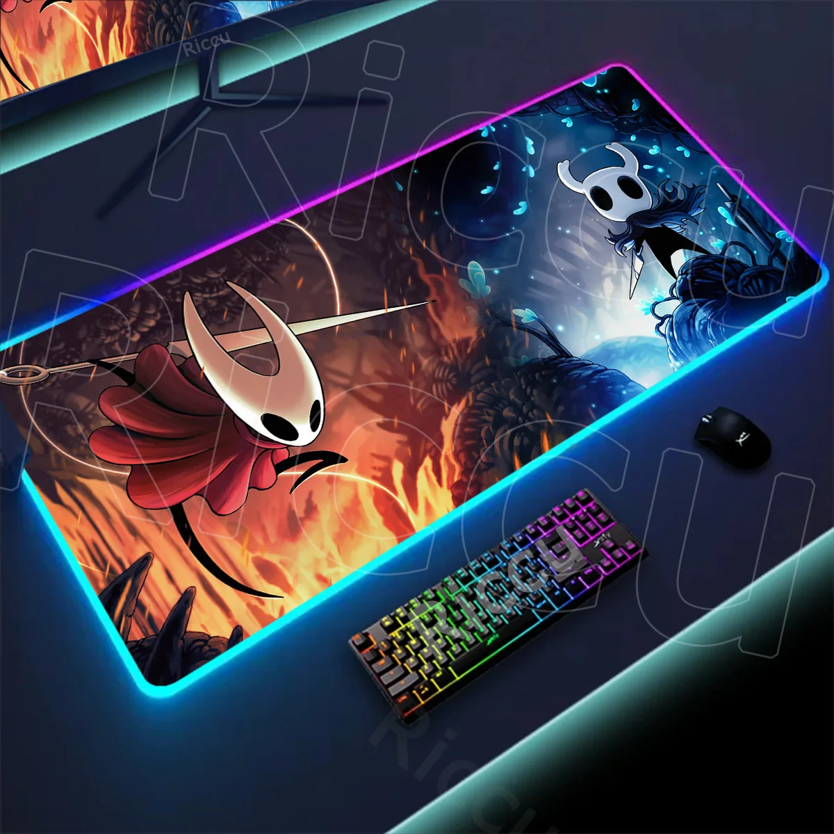 Desk Protector LED Backlit XXL Large Hollow Knight Mouse Pad RGB Cool Game Laptop Keyboard Mats Aesthetic Decoration Accessories
Desk Protector LED Backlit XXL Large Hollow Knight Mouse Pad RGB Cool Game Laptop Keyboard Mats Aesthetic Decoration Accessories
