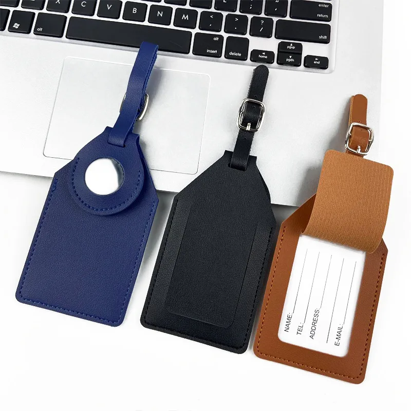 PU Leather Luggage Tag with Tracker Holder Privacy Flap ID Card Window Adjustable Buckle Travel Suitcase Name Label Accessories
PU Leather Luggage Tag with Tracker Holder Privacy Flap ID Card Window Adjustable Buckle Travel Suitcase Name Label Accessories