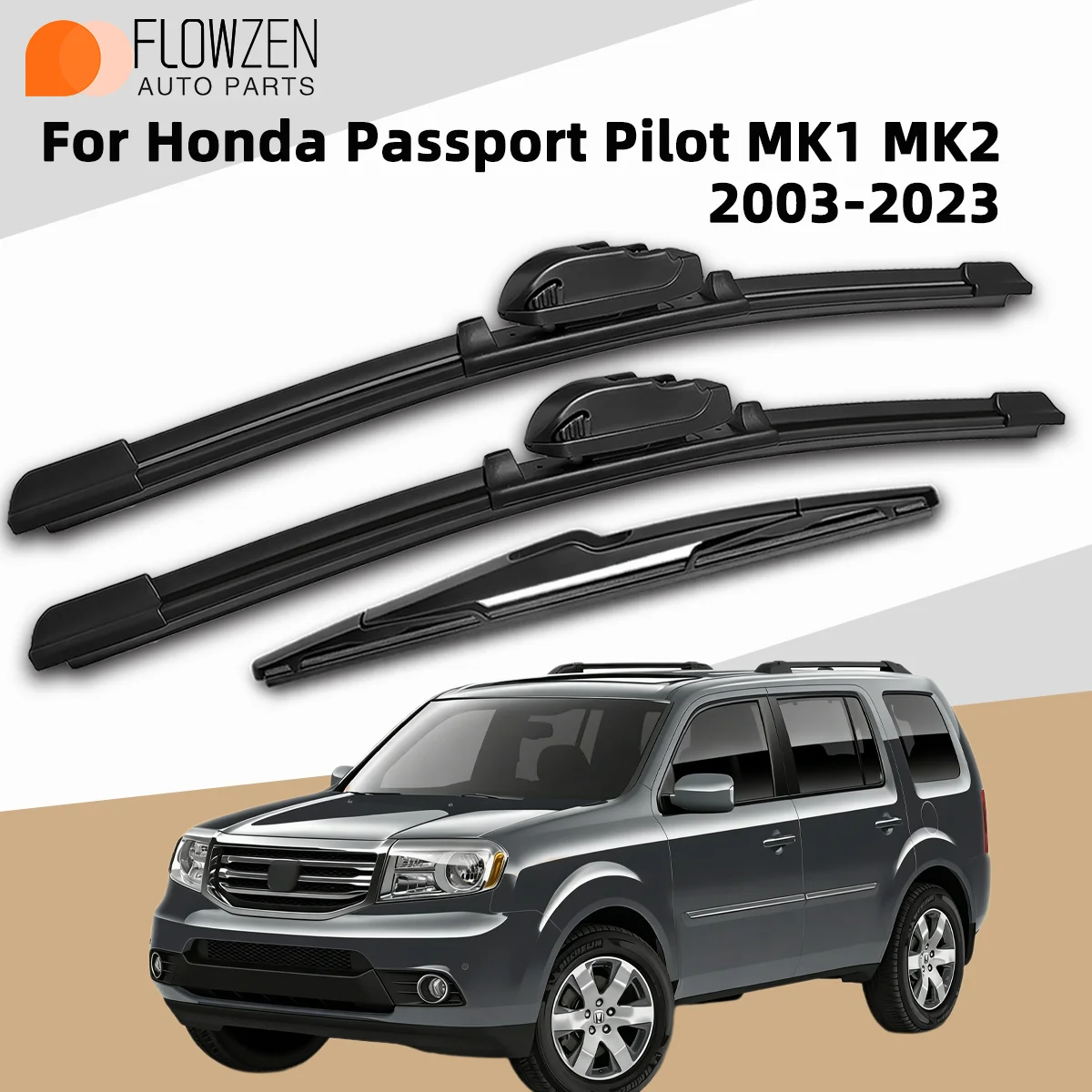 3PCS Front Rear Wiper Blades Fit For Honda Passport Pilot MK1 MK2 2003-2023 Car Premium Quiet Streak-Free Durable Auto Accessory
3PCS Front Rear Wiper Blades Fit For Honda Passport Pilot MK1 MK2 2003-2023 Car Premium Quiet Streak-Free Durable Auto Accessory