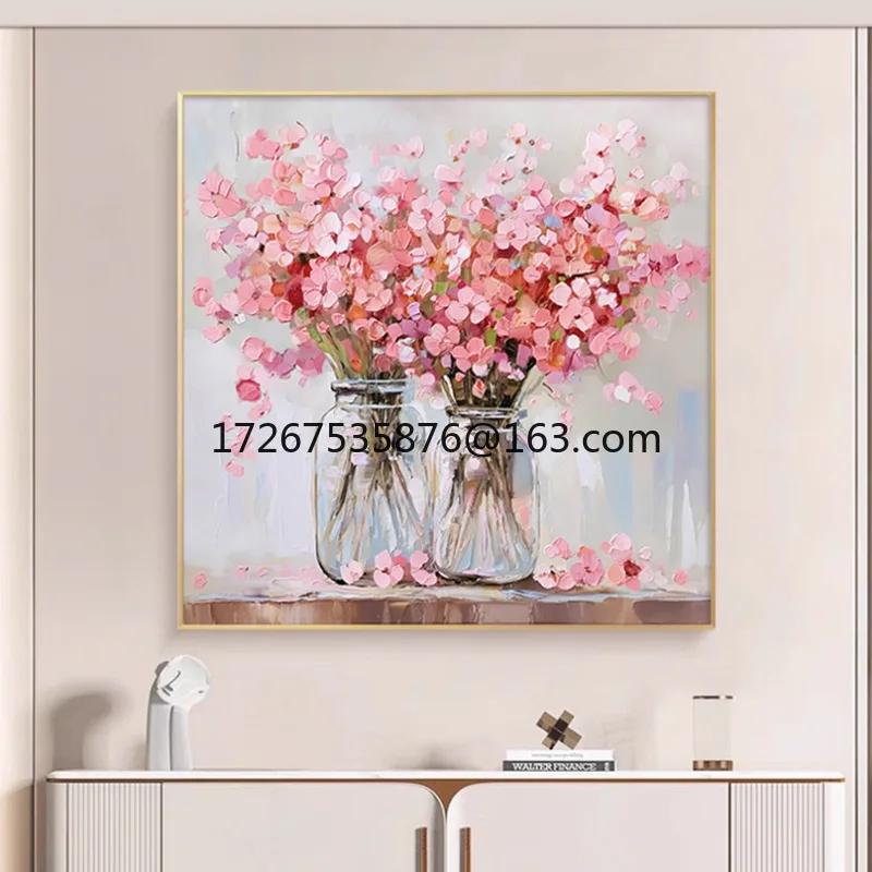 Pure hand-painted oil painting flower texture decorative painting living room dining room sofa hanging painting
Pure hand-painted oil painting flower texture decorative painting living room dining room sofa hanging painting