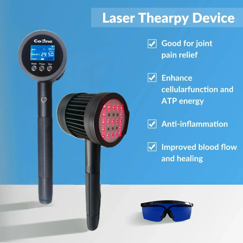 Ветеринарное лазерное терапевтическое устройство с двойной длиной волны (650 нм + 808 нм), 1295 мВт для лечения хронической боли, заживления ран и ремонта суставов домашних животных 
Ветеринарное лазерное терапевтическое устройство с двойной длиной волны (650 нм + 808 нм), 1295 мВт для лечения хронической боли, заживления ран и ремонта суставов домашних животных