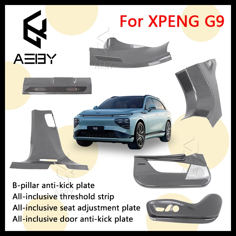 AEBY B-стойка, защита от ударов для XPENG G9 2022-2025, дверная перекладина, педаль приветствия, ABS, углеродное волокно, аксессуары для интерьера
AEBY B-стойка, защита от ударов для XPENG G9 2022-2025, дверная перекладина, педаль приветствия, ABS, углеродное волокно, аксессуары для интерьера