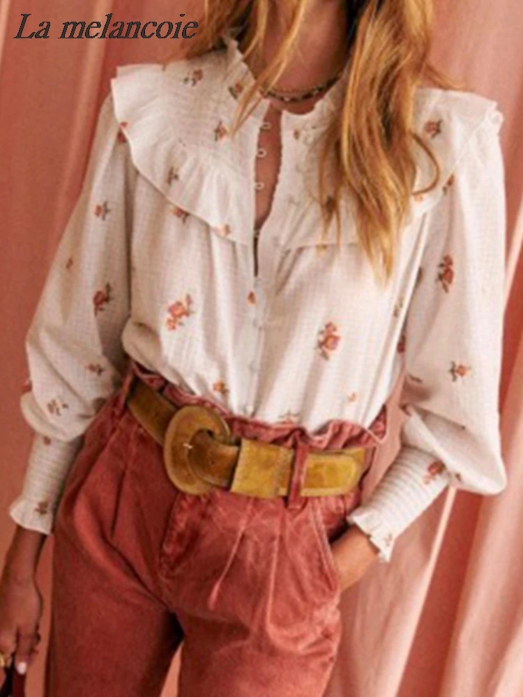 Embroidery Print Shirt Women Spring 2024 Wooden Ear Edge Stand-up Collar Cotton Shirts Fashion French Retro Loose Blouse Tops
Embroidery Print Shirt Women Spring 2024 Wooden Ear Edge Stand-up Collar Cotton Shirts Fashion French Retro Loose Blouse Tops