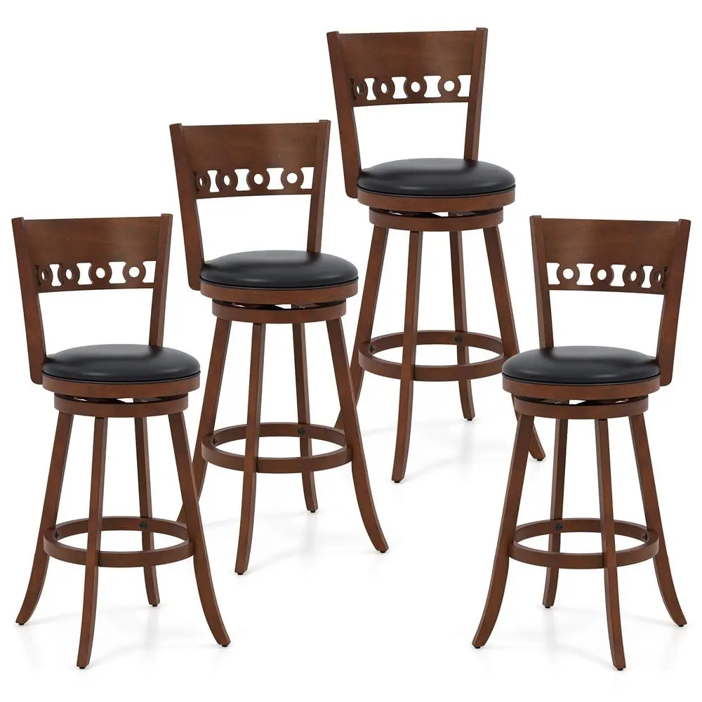 Bar Stools Set of 4, 30.5 Bar Height Bar stools with Solid Wood Legs, Cushioned Seat, Footrest, for Home, Kitchen Island, Bar 4
Bar Stools Set of 4, 30.5 Bar Height Bar stools with Solid Wood Legs, Cushioned Seat, Footrest, for Home, Kitchen Island, Bar 4