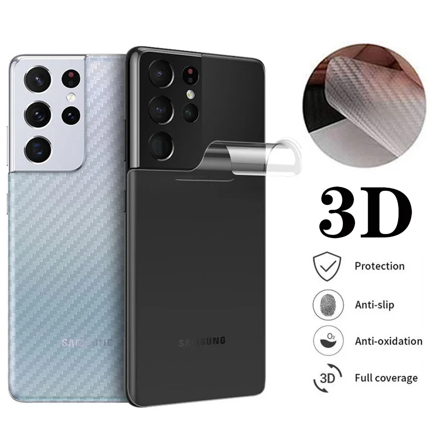 Back Carbon Fiber Screen Protector For Samsung Galaxy S21 S23 Ultra S20 S10 Note 20 10 9 Plus A52s A21s A72 A51 Protective Film
Back Carbon Fiber Screen Protector For Samsung Galaxy S21 S23 Ultra S20 S10 Note 20 10 9 Plus A52s A21s A72 A51 Protective Film