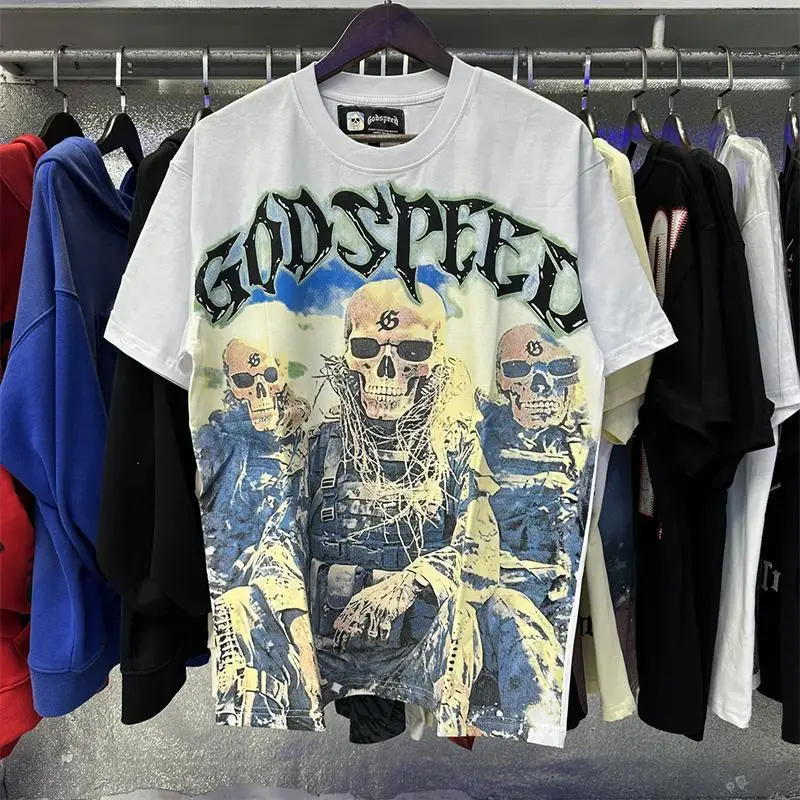 Luxury Design GOD SPEED Men's T-shirts Skeleton Marine Corps Printed Logo Top Tees Designer Brand Men's T-shirts
Luxury Design GOD SPEED Men's T-shirts Skeleton Marine Corps Printed Logo Top Tees Designer Brand Men's T-shirts