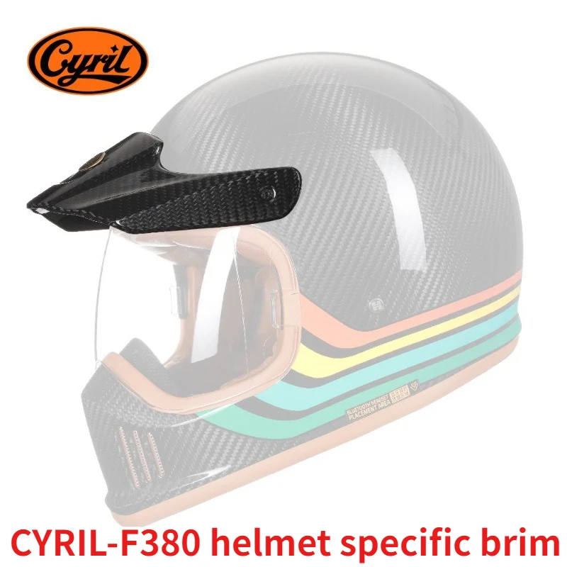 CYRIL-F380 Helmet Specific Brim 3K/12K Carbon Fiber Helmet Specific Brim Helmet Replaceable Accessories
CYRIL-F380 Helmet Specific Brim 3K/12K Carbon Fiber Helmet Specific Brim Helmet Replaceable Accessories