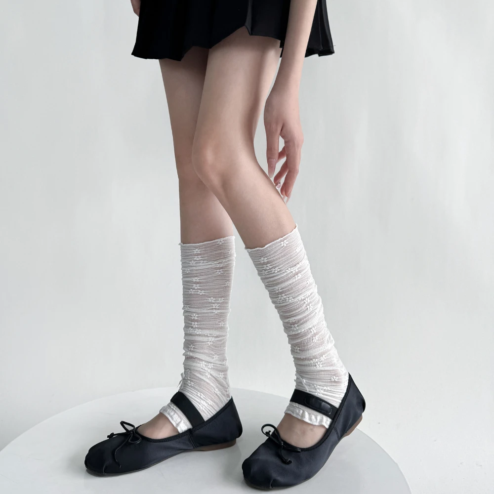 Women Leg Warmers Floral Embroidery Lace Ruffle Socks Stockings Cute Bowknot Sun Protection Foot Cover Sweet Girls Leg Warmers
Women Leg Warmers Floral Embroidery Lace Ruffle Socks Stockings Cute Bowknot Sun Protection Foot Cover Sweet Girls Leg Warmers