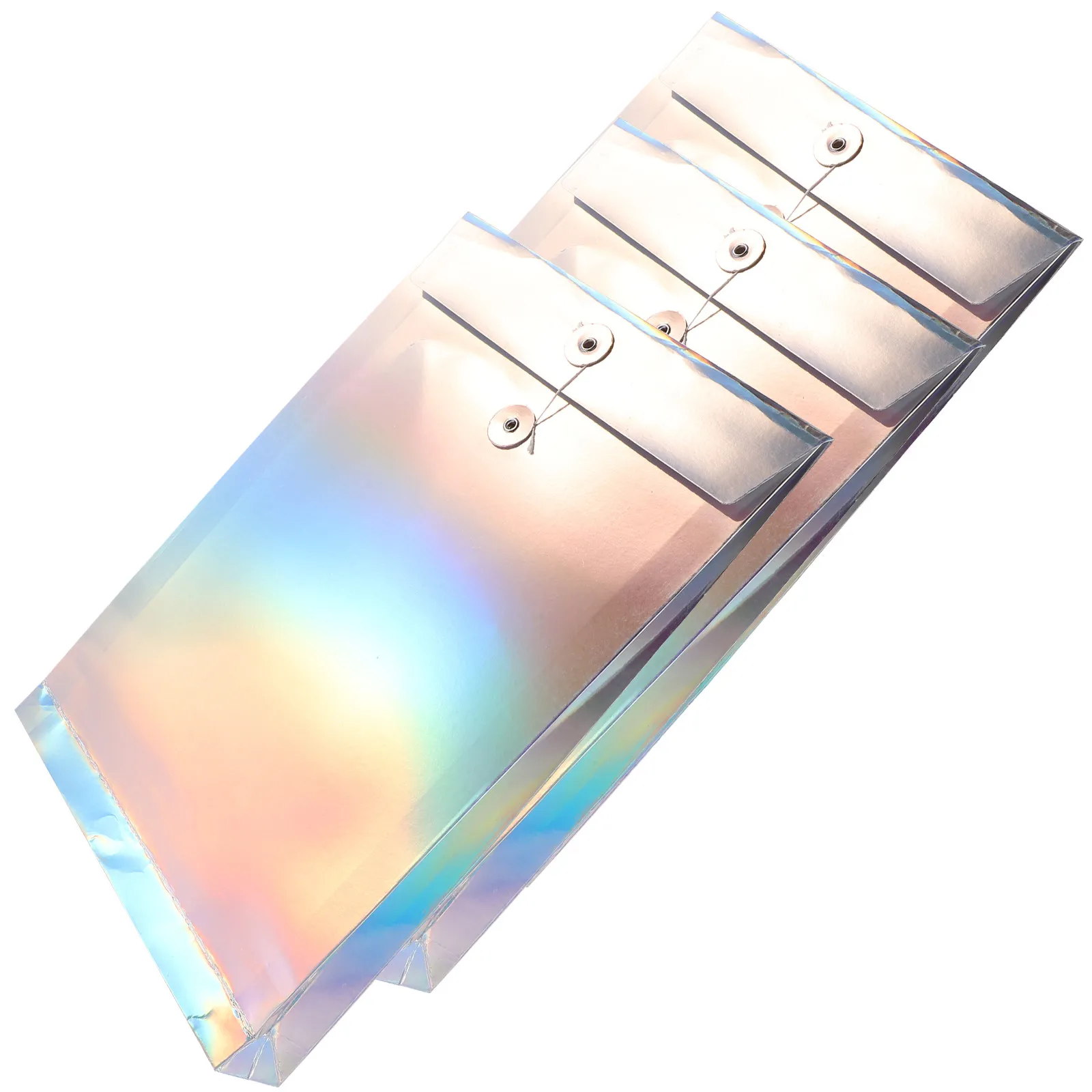 3Pcs Holographic Paper File Bags A4 Size Tie Closure Dustproof Wrinkle Resistant Document Storage Organizers for Office Home
3Pcs Holographic Paper File Bags A4 Size Tie Closure Dustproof Wrinkle Resistant Document Storage Organizers for Office Home