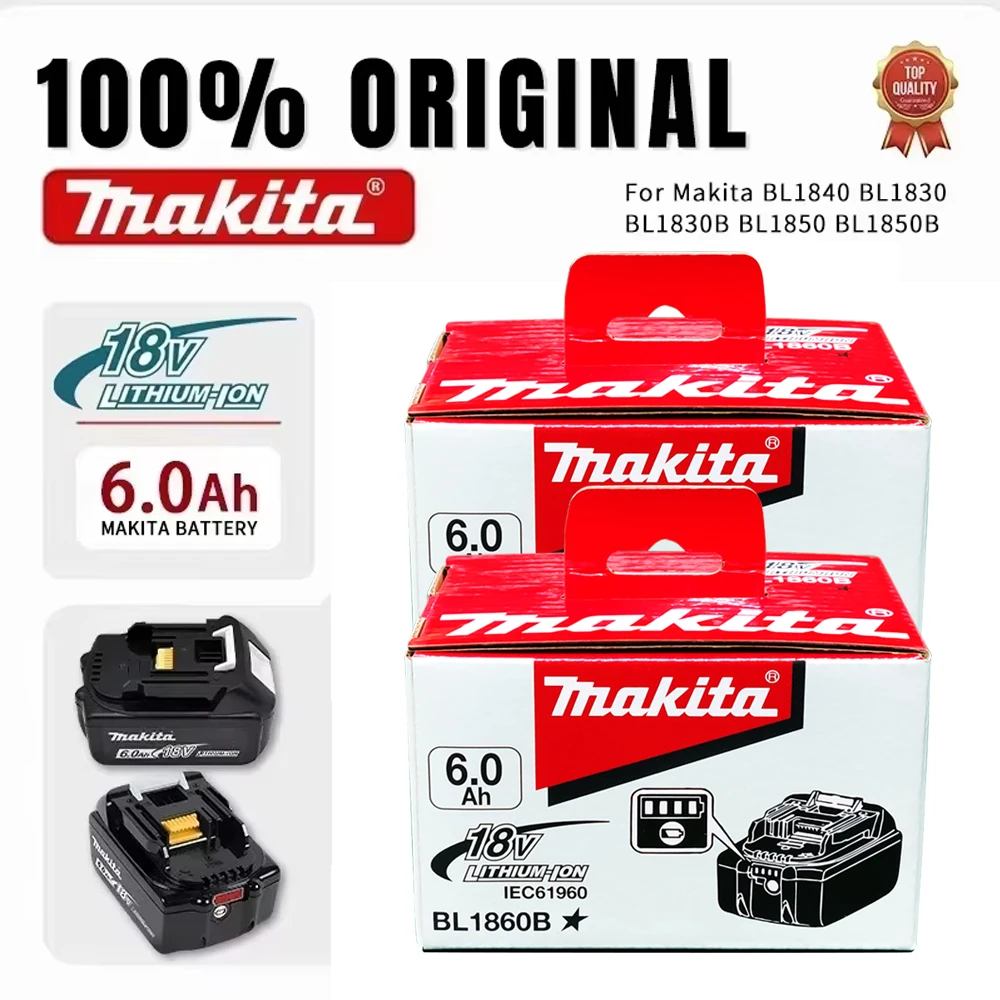 Оригинальный аккумулятор Makita, 18В 9.0Ач, перезаряжаемый, для электроинструментов BL1830, BL1840, BL1850, BL1860B, литиевая батарея Makita 18В.
Оригинальный аккумулятор Makita, 18В 9.0Ач, перезаряжаемый, для электроинструментов BL1830, BL1840, BL1850, BL1860B, литиевая батарея Makita 18В.