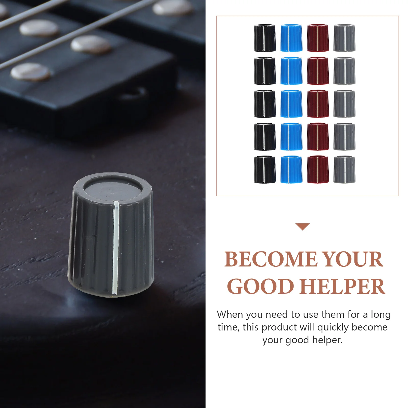 20pcs Plastic Volume Tone Control Knob Potentiometer For Electric Guitar Bass Instrument Accessories Durable Replacement Parts
20pcs Plastic Volume Tone Control Knob Potentiometer For Electric Guitar Bass Instrument Accessories Durable Replacement Parts