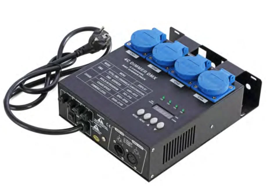 OEM ODM Controller 4 Channel Digital Dimmer Pack DMX Console
OEM ODM Controller 4 Channel Digital Dimmer Pack DMX Console