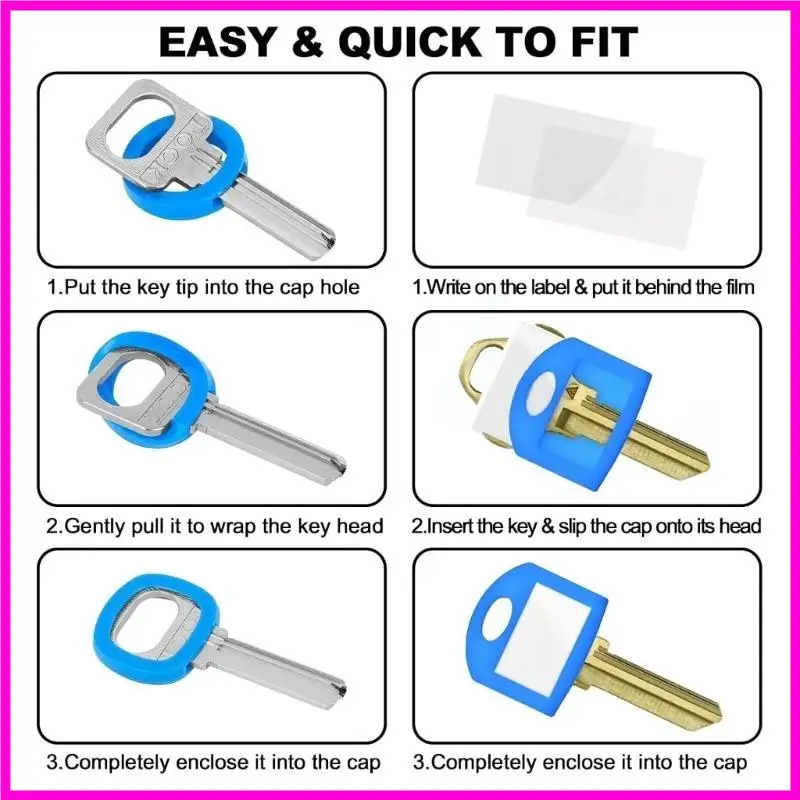 57BE Colorful Key Protectors Caps For Easy Key Sorting Includes Both Round And Square
57BE Colorful Key Protectors Caps For Easy Key Sorting Includes Both Round And Square