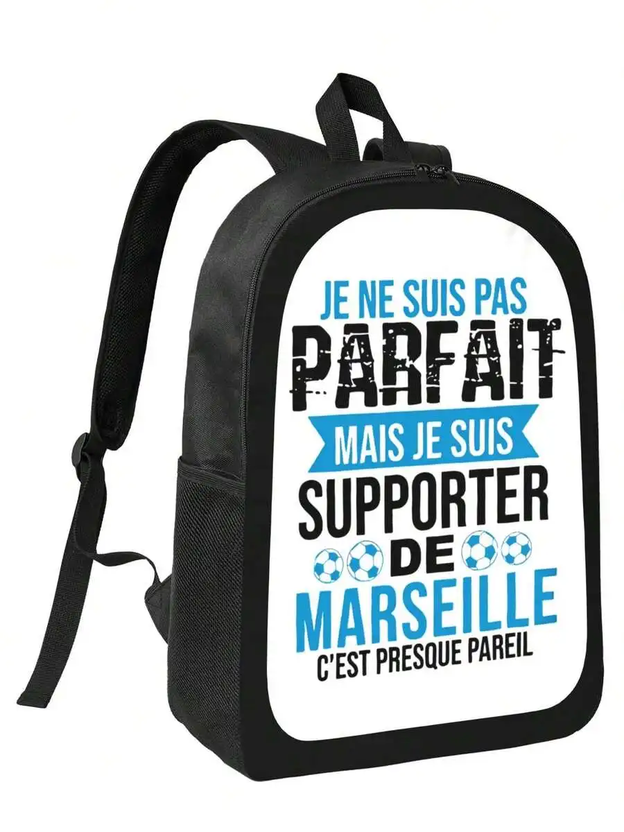 Marseille Football Supporter Slogan Backpack For Adults Stylish Durable Waterproof Casual Daily Travel
Marseille Football Supporter Slogan Backpack For Adults Stylish Durable Waterproof Casual Daily Travel