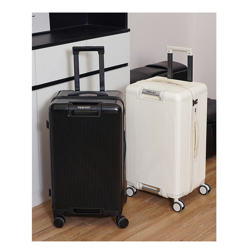 Large Capacity Travel Suitcase Trolley Luggage with Combination Lock Unisex Zipper Aluminum Frame Style 2025 New
Large Capacity Travel Suitcase Trolley Luggage with Combination Lock Unisex Zipper Aluminum Frame Style 2025 New