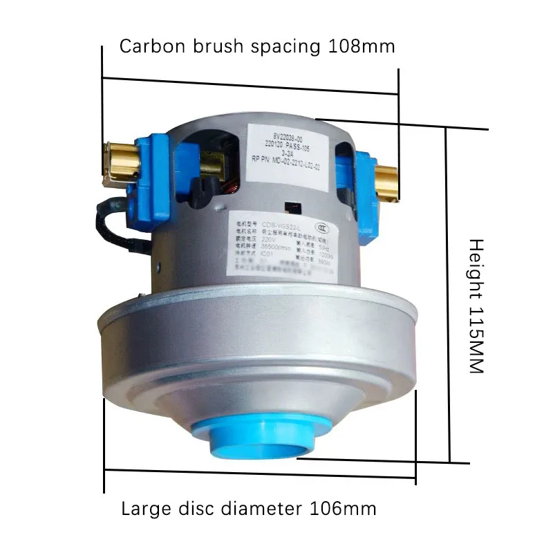 Adapted Vacuum Cleaner D-9002 Motor Accessories D9005 D9008CDS-VGS22-L/VGS22-802
Adapted Vacuum Cleaner D-9002 Motor Accessories D9005 D9008CDS-VGS22-L/VGS22-802