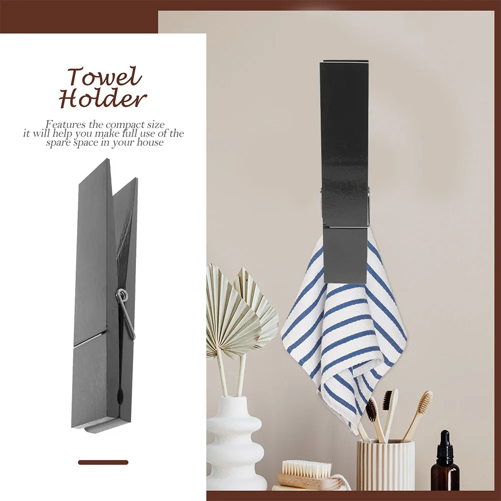 Wooden Towel Rack Giant Clothespin Holder Jumbo Clips Bath Bathroom Decor Reusable Non Slip Dry Clothes Towels Quilts Blankets
Wooden Towel Rack Giant Clothespin Holder Jumbo Clips Bath Bathroom Decor Reusable Non Slip Dry Clothes Towels Quilts Blankets