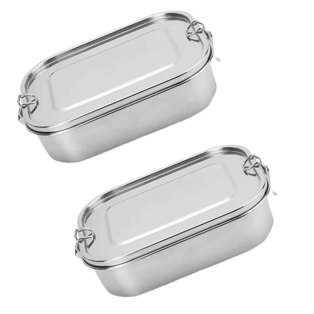 2Pcs Rectangular Stainless Steel Lunch Box Ideal for Daily Meal Prep Camping Travel Rust Resistant Food Container
2Pcs Rectangular Stainless Steel Lunch Box Ideal for Daily Meal Prep Camping Travel Rust Resistant Food Container