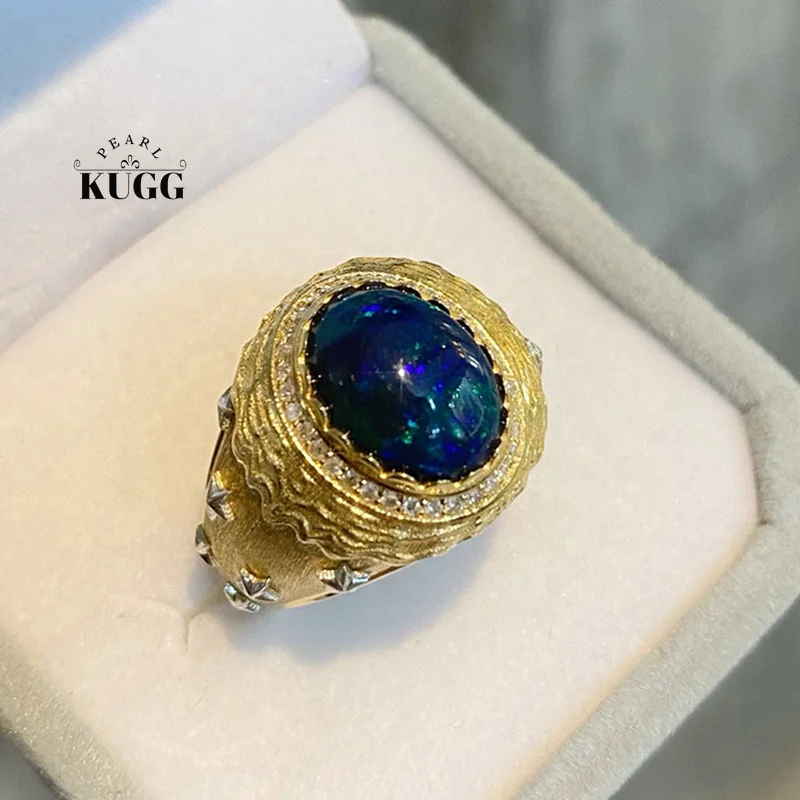 KUGG 100% кольца из желтого золота 18 карат в романтическом стиле, блестящее кольцо с бриллиантом и натуральным опалом для женщин, ювелирные изделия для банкета и драгоценных камней для пожилых людей
KUGG 100% кольца из желтого золота 18 карат в романтическом стиле, блестящее кольцо с бриллиантом и натуральным опалом для женщин, ювелирные изделия для банкета и драгоценных камней для пожилых людей