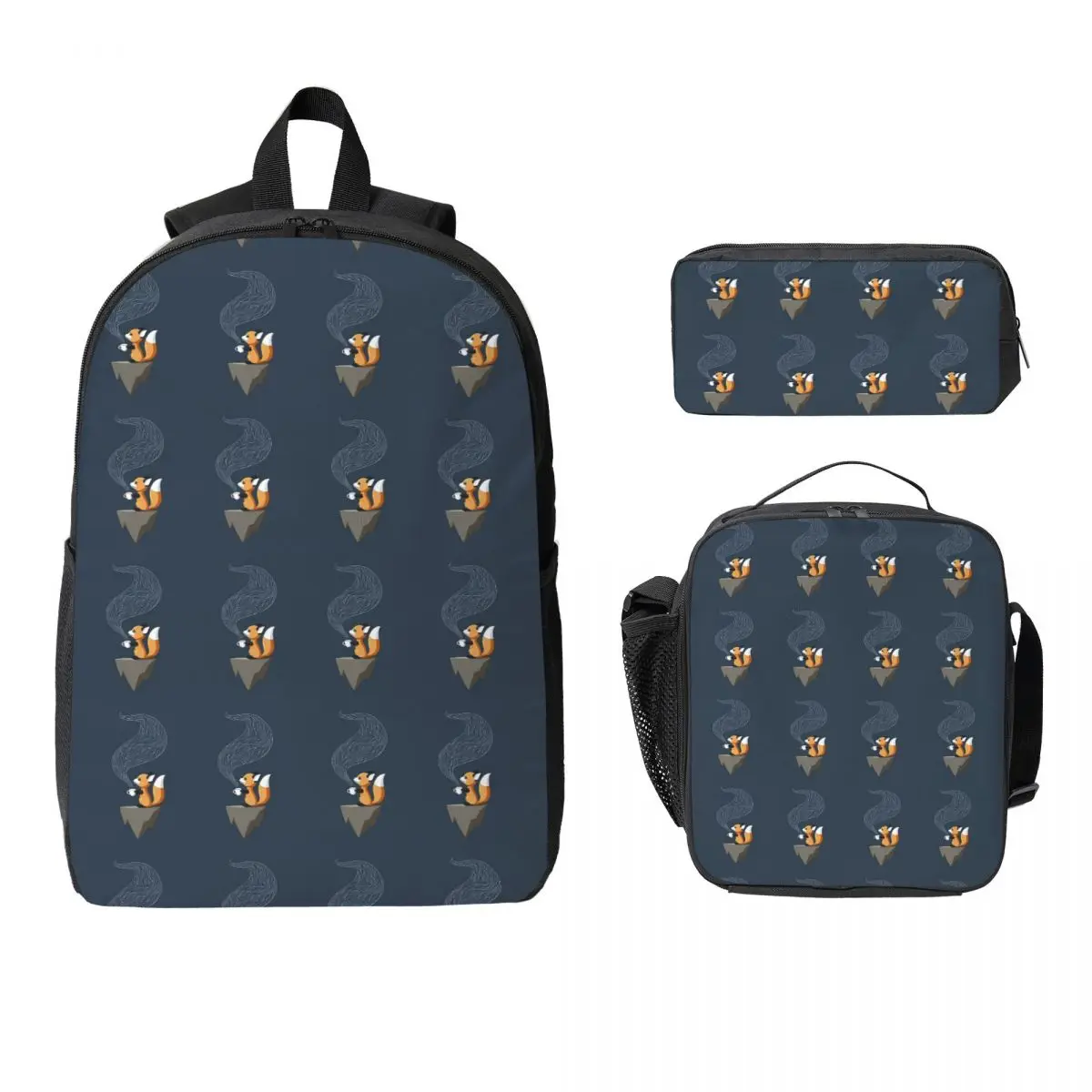 Fox Tea Backpack Student Boys Girls BookBag School Bag Computer Shoulder Bags 3ps Insulated Lunch Bag Pencil Case
Fox Tea Backpack Student Boys Girls BookBag School Bag Computer Shoulder Bags 3ps Insulated Lunch Bag Pencil Case