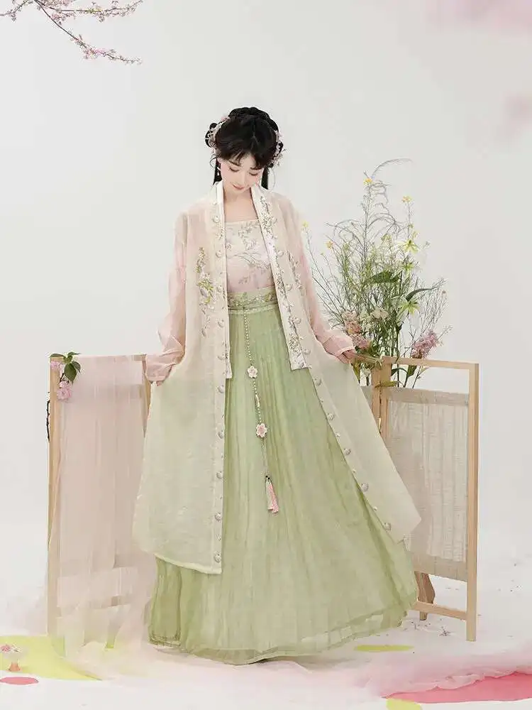 Qingyi Huashang, летняя женская выпрямляющая короткая рубашка династии Сун Hanfu, улучшенная майка Song, юбка с рюшами, повседневное лето
Qingyi Huashang, летняя женская выпрямляющая короткая рубашка династии Сун Hanfu, улучшенная майка Song, юбка с рюшами, повседневное лето