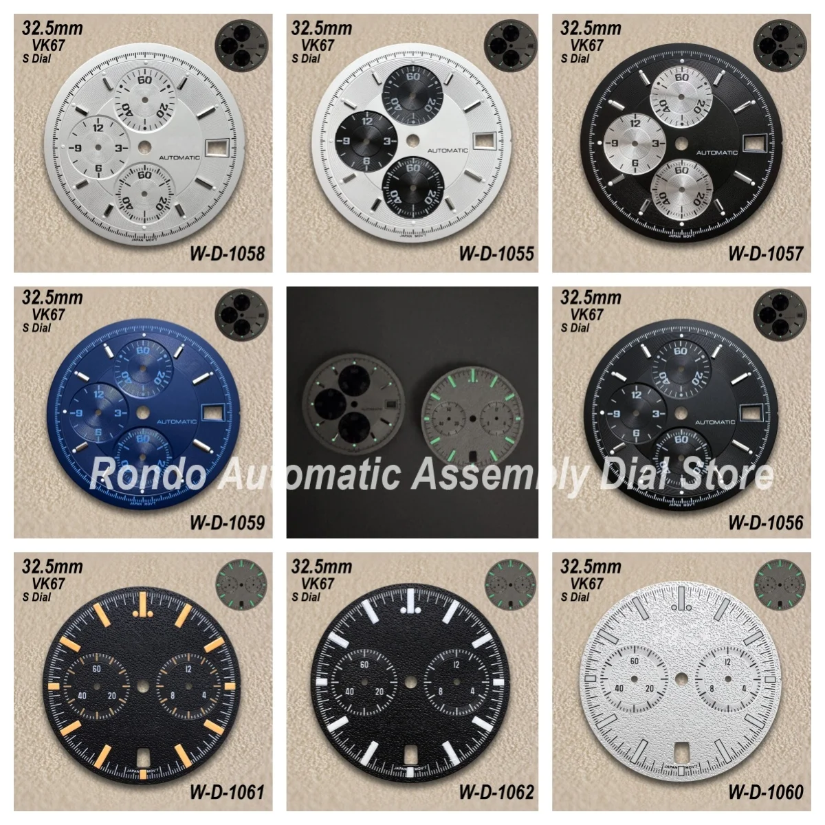 32.5mm S Logo Speed Black Dial Fit VK67 Quartz Movement Green Luminous Maate Black/Blue/Purple Watch Modification Accessories
32.5mm S Logo Speed Black Dial Fit VK67 Quartz Movement Green Luminous Maate Black/Blue/Purple Watch Modification Accessories