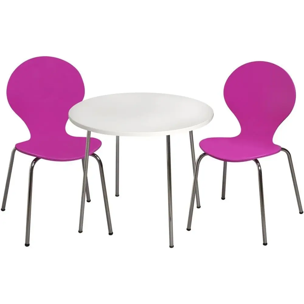 Children's Table and 2 Chairs Set with Chrome Legs - Assorted Color Options
Children's Table and 2 Chairs Set with Chrome Legs - Assorted Color Options