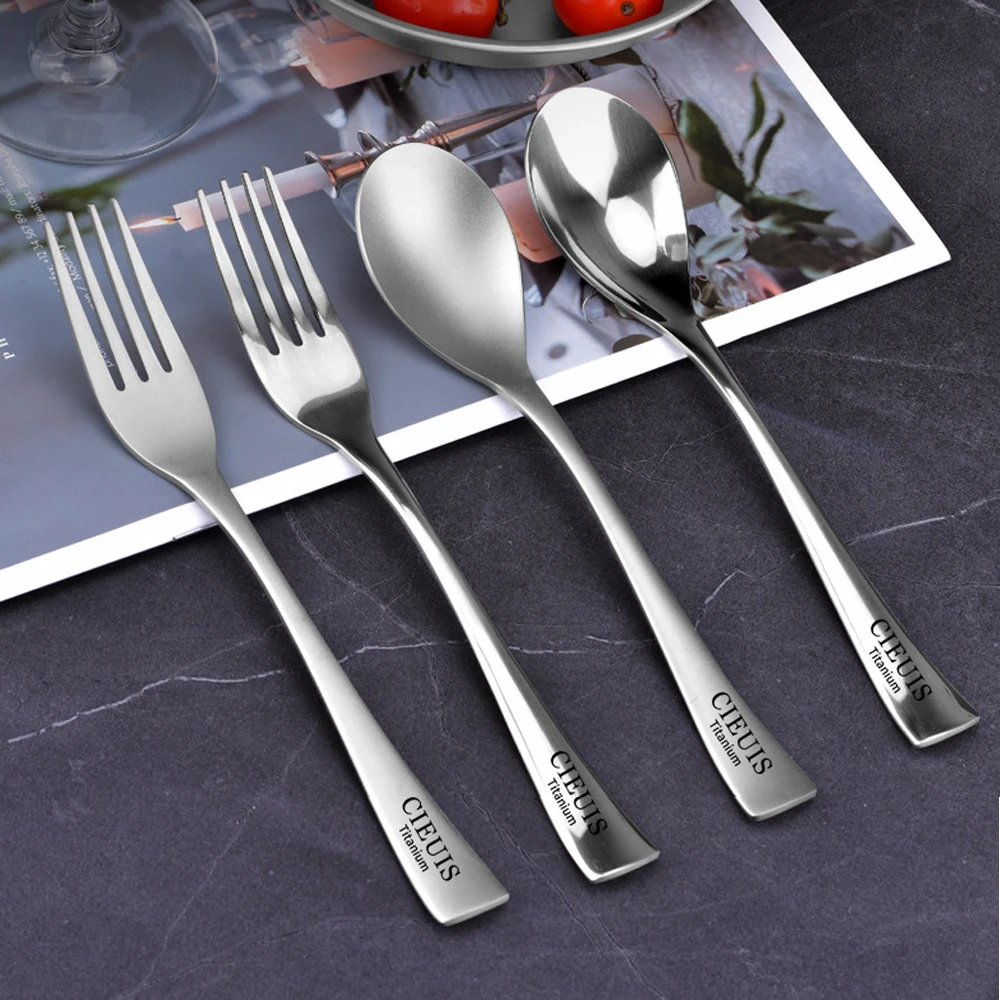 Pure Titanium Ultra Light Food Grade Fork Spoon, Portable Tableware, Outdoor Camping And Picnicking Household, A831
Pure Titanium Ultra Light Food Grade Fork Spoon, Portable Tableware, Outdoor Camping And Picnicking Household, A831