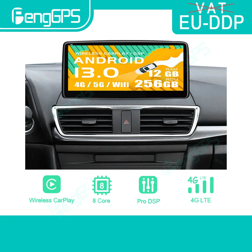 Android 13 Car Multimedia Player For Mazda 3 2014-2019 Car Radio GPS Navigation Video GPS Navigation Stereo Carplay DVD Player
Android 13 Car Multimedia Player For Mazda 3 2014-2019 Car Radio GPS Navigation Video GPS Navigation Stereo Carplay DVD Player