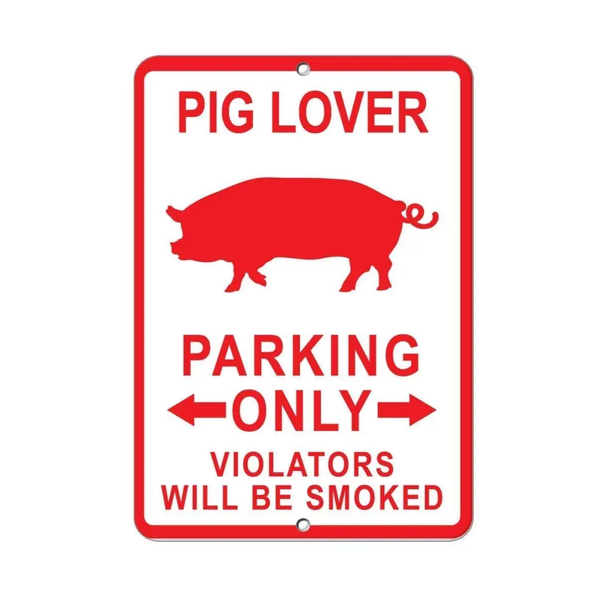 SLALL Pig Lover Parking Only Violators Will Be Smoked Retro Street Sign Household Metal Tin Sign Bar Cafe Car Motorcycle Garage
SLALL Pig Lover Parking Only Violators Will Be Smoked Retro Street Sign Household Metal Tin Sign Bar Cafe Car Motorcycle Garage