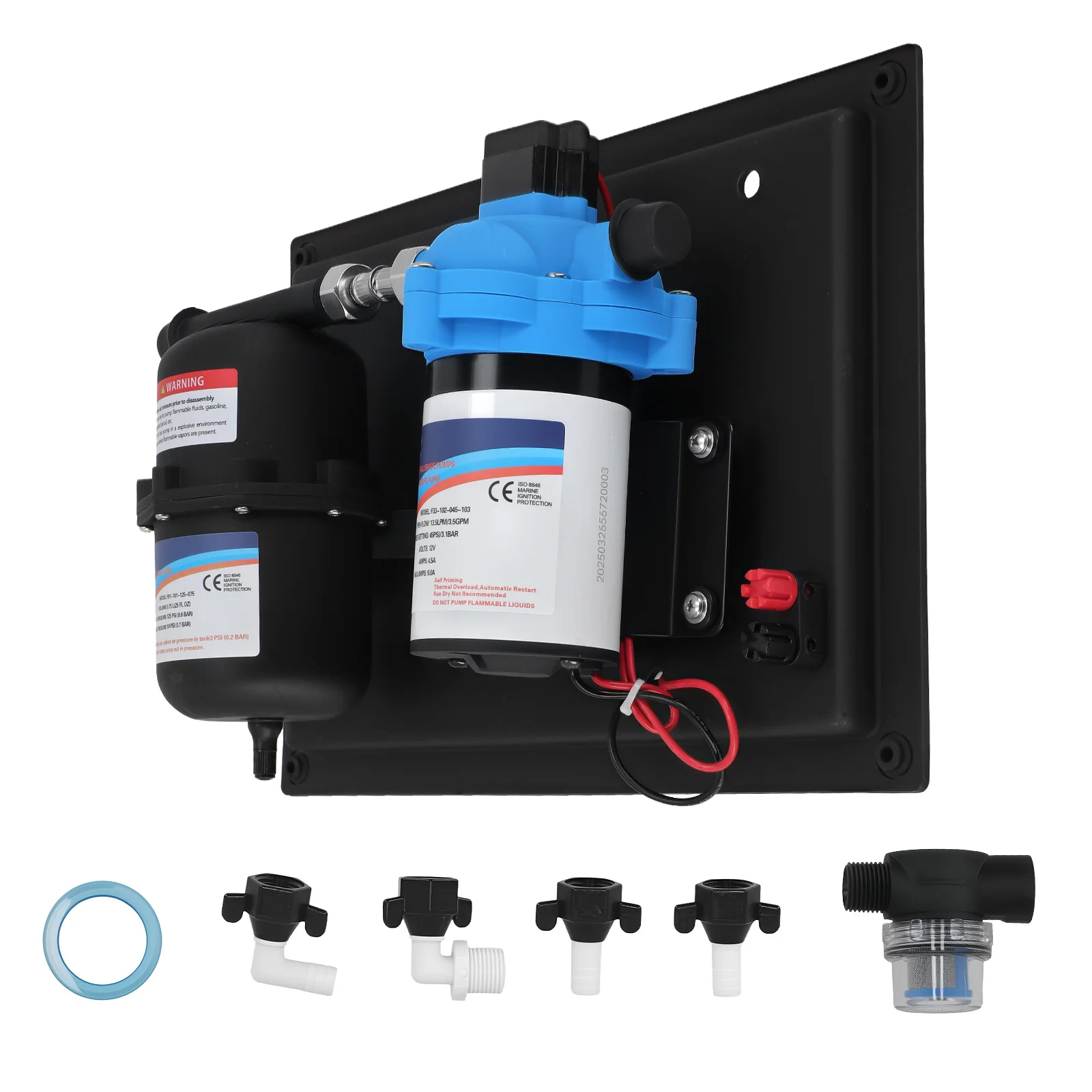 Water Pump System for RV Camper Boat 3.5GPM High Flow 13.5L/Min Marine Plumbing
Water Pump System for RV Camper Boat 3.5GPM High Flow 13.5L/Min Marine Plumbing