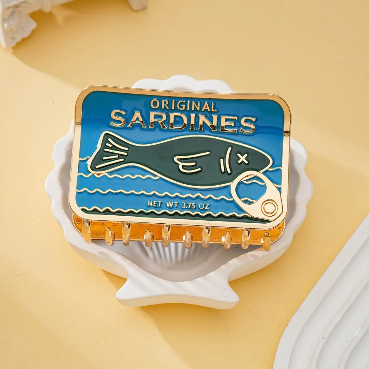 YWYHJ Новый Sardine Can, коготь для волос, благословения из океана, заколки для волос из сплава, аксессуары для волос для женщин и девочек
YWYHJ Новый Sardine Can, коготь для волос, благословения из океана, заколки для волос из сплава, аксессуары для волос для женщин и девочек