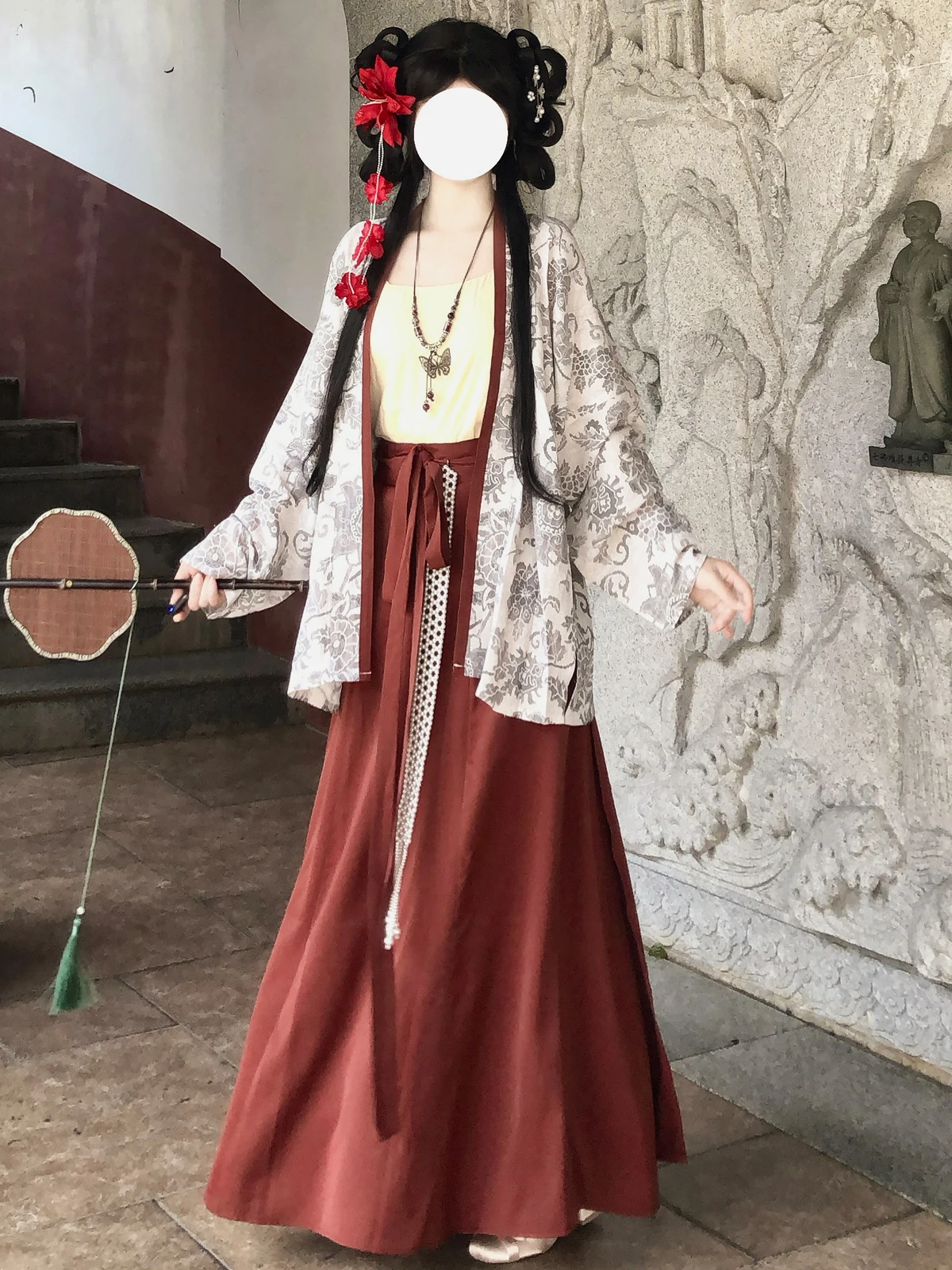 Dreamsanta Caramel Tang Hanfu Open Cardigan Plane Sleeve Women's Loose Set Summer Coffee Color Hanfu Ensemble
Dreamsanta Caramel Tang Hanfu Open Cardigan Plane Sleeve Women's Loose Set Summer Coffee Color Hanfu Ensemble