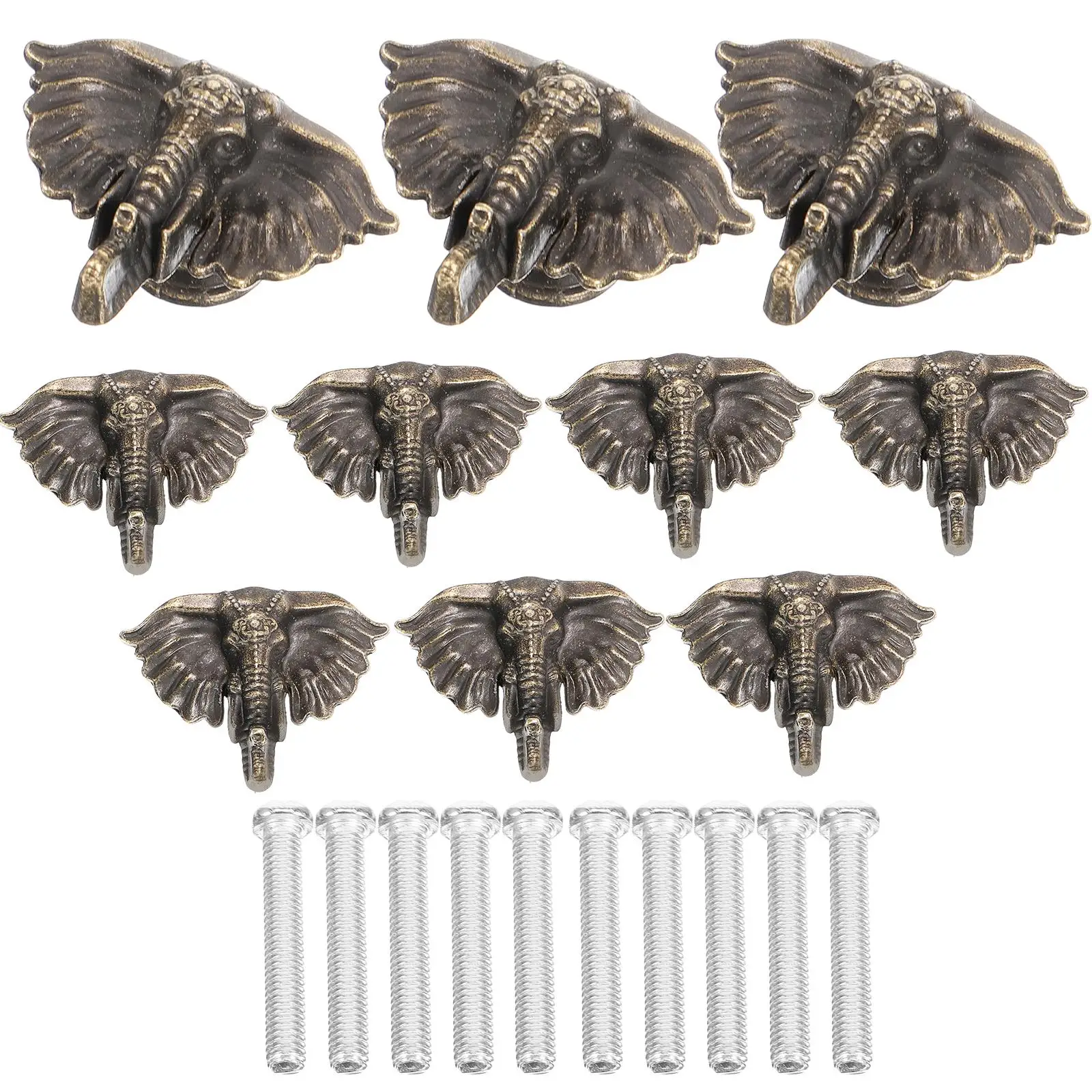 10Pcs Animal Drawer Pull Handles Zinc Alloy Cabinet Knobs Vintage Dresser Hardware Furniture Accessories Bronze Finish
10Pcs Animal Drawer Pull Handles Zinc Alloy Cabinet Knobs Vintage Dresser Hardware Furniture Accessories Bronze Finish