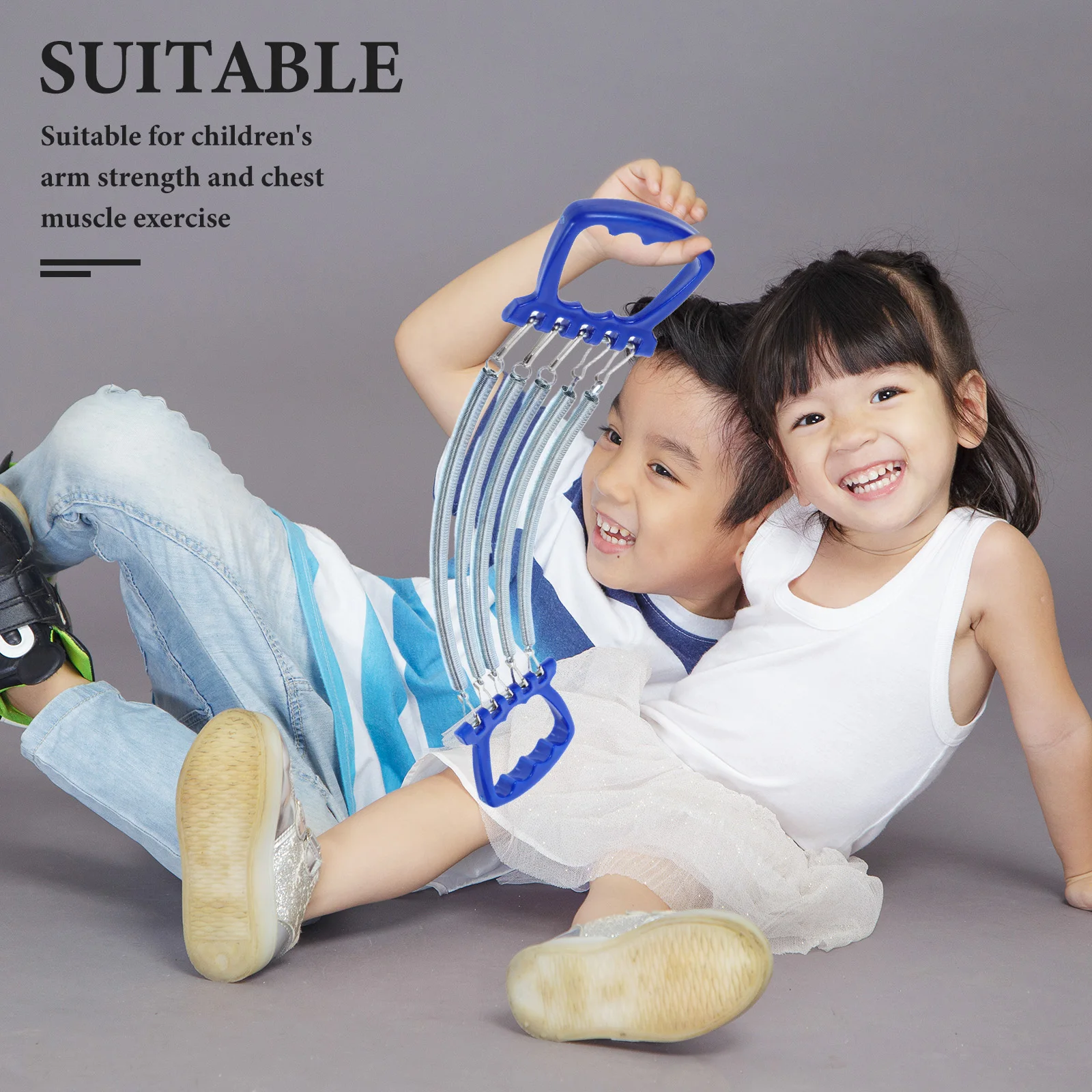 Children Tensioner 1PC Blue Chest Expander Rope Resistance Band Drawstring Kids Arm Wrist Finger Strengthener Fitness Machine
Children Tensioner 1PC Blue Chest Expander Rope Resistance Band Drawstring Kids Arm Wrist Finger Strengthener Fitness Machine