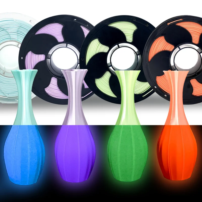 1.75mm High Gloss Luminous Rainbow PLA Filament Glow-in-the-Dark 3D Printing Material 1KG for FDM Printers
1.75mm High Gloss Luminous Rainbow PLA Filament Glow-in-the-Dark 3D Printing Material 1KG for FDM Printers