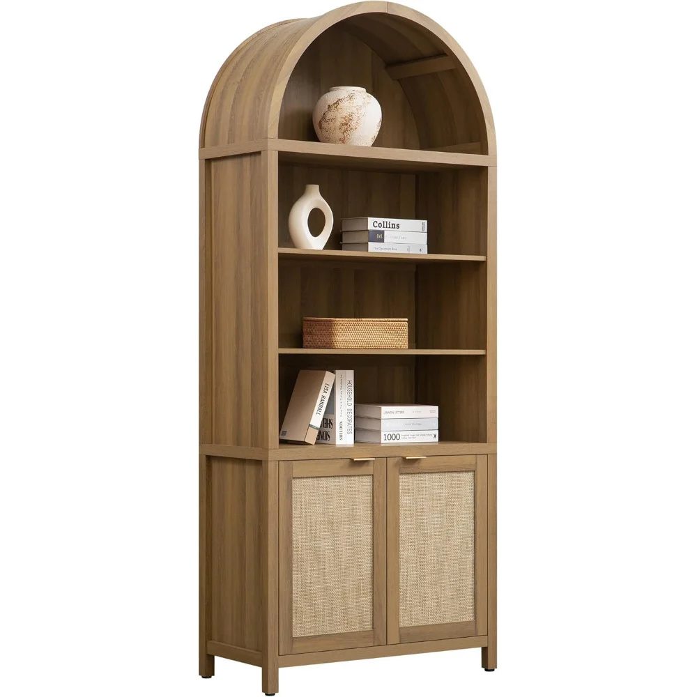 Book Shelf Arched Cabinet Bookshelf Arch 84.2" Tall Bookcase 5 Tier Large Bookshelves with Doors Storage Rattan
Book Shelf Arched Cabinet Bookshelf Arch 84.2" Tall Bookcase 5 Tier Large Bookshelves with Doors Storage Rattan