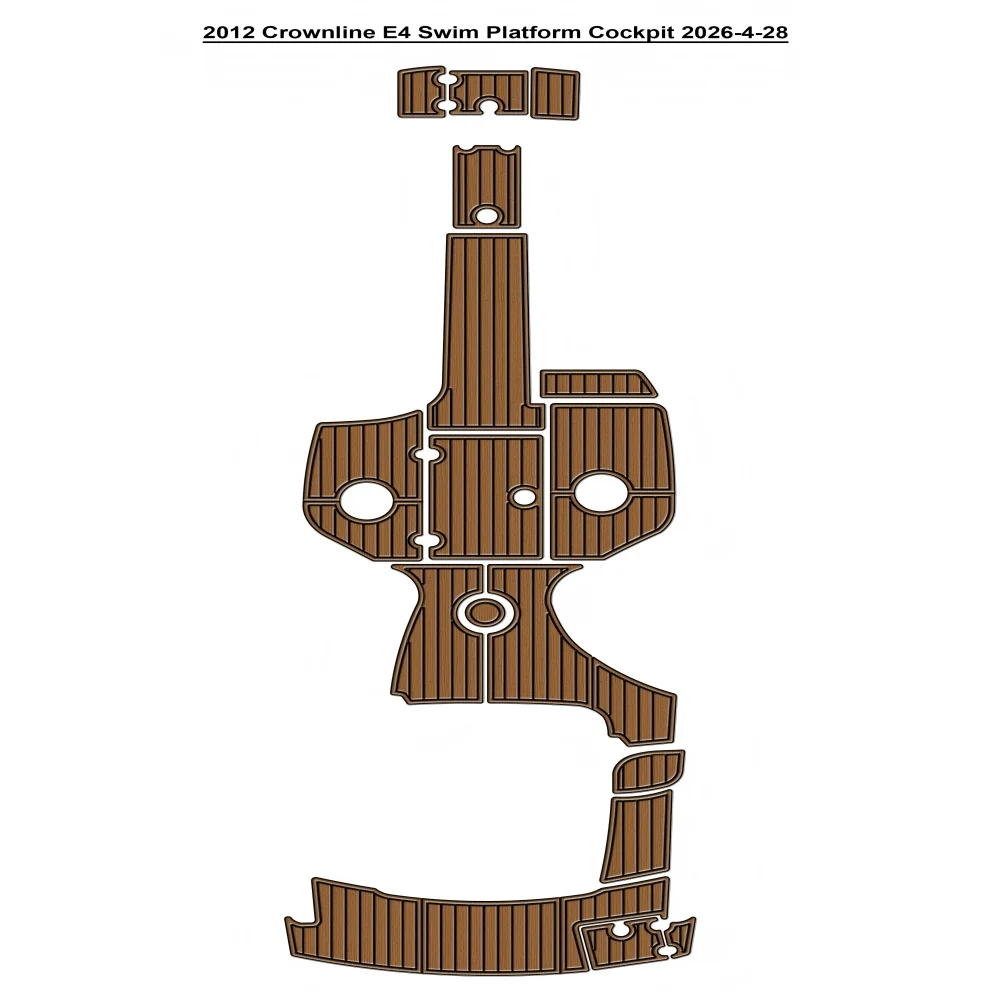 2012 Crownline E4 Swim Platform Cockpit Pad Boat EVA Foam Faux Teak Deck Floor Mat SeaDek MarineMat Style Self Adhesive
2012 Crownline E4 Swim Platform Cockpit Pad Boat EVA Foam Faux Teak Deck Floor Mat SeaDek MarineMat Style Self Adhesive