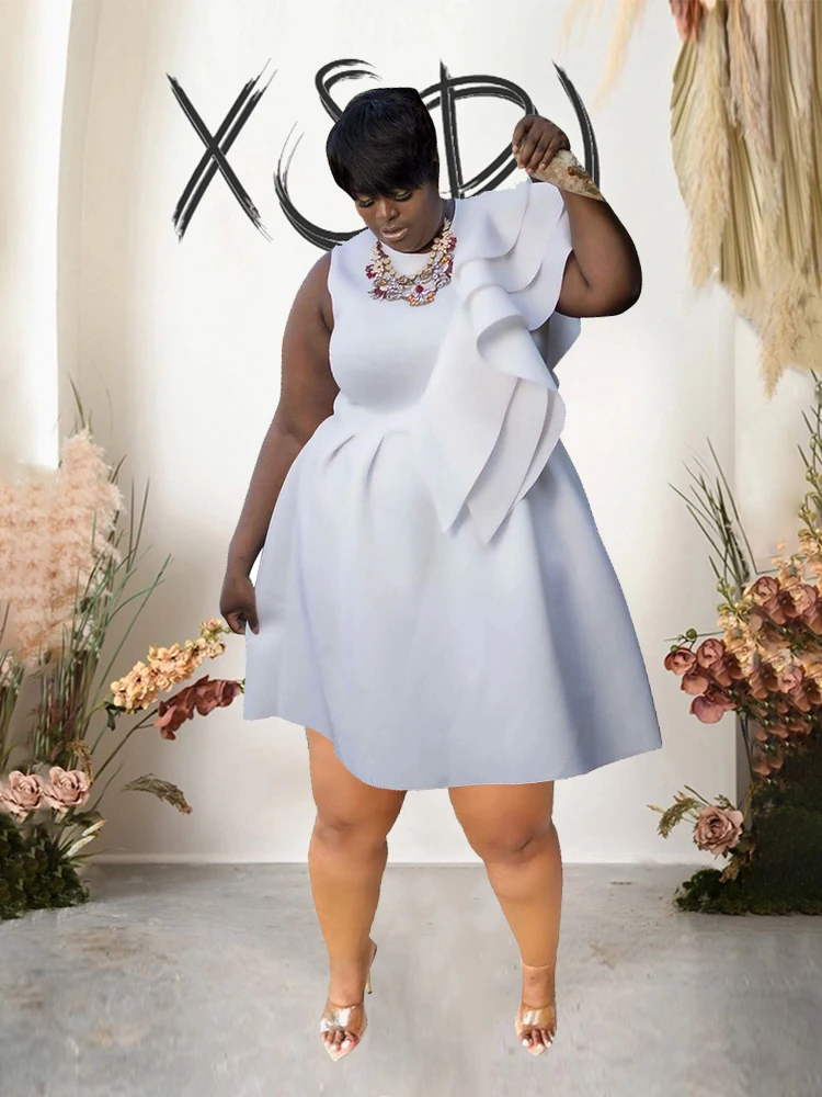 Plus Size Dresses Summer Ruffled One Shoulder Loose Short Sleeve Dress A-line Sexy Dresses Ladies Elegant Wholesale Dropshipping
Plus Size Dresses Summer Ruffled One Shoulder Loose Short Sleeve Dress A-line Sexy Dresses Ladies Elegant Wholesale Dropshipping