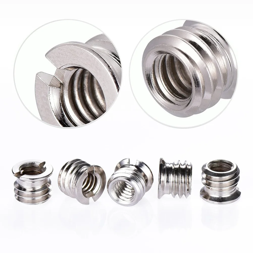 20pcs Camera Tripod Thread Adapter 1/4 To 3/8 Inch Conversion Screw Aluminum Alloy Mounting Nut For Dslr Camcorder Monopod Quick
20pcs Camera Tripod Thread Adapter 1/4 To 3/8 Inch Conversion Screw Aluminum Alloy Mounting Nut For Dslr Camcorder Monopod Quick
