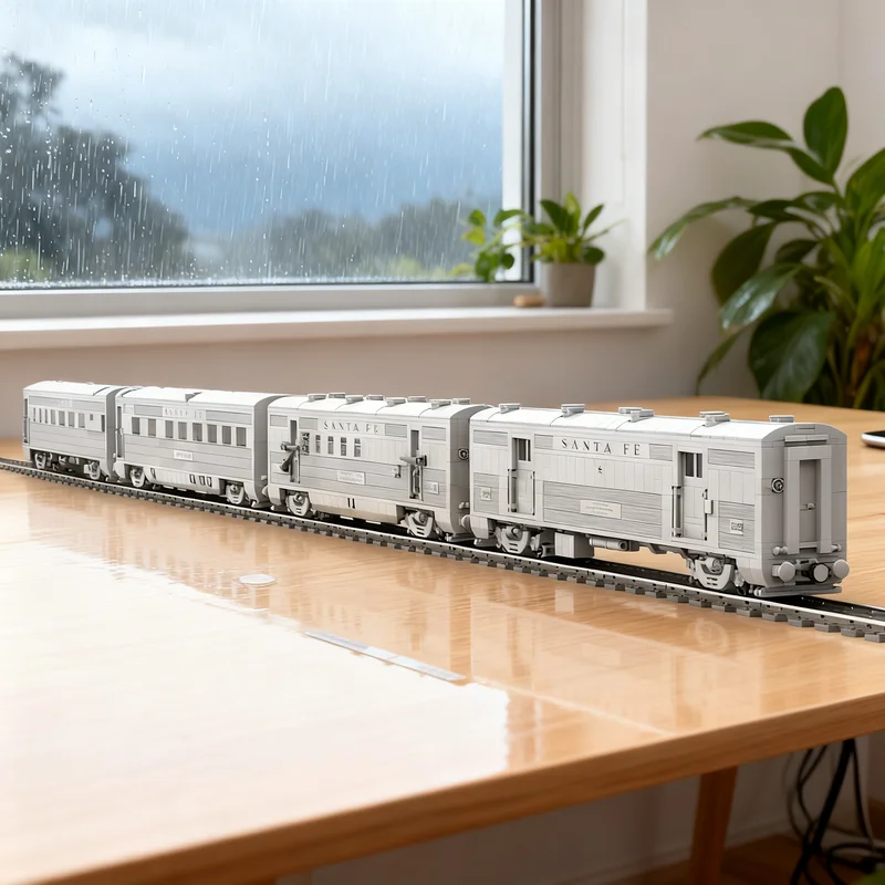 3932pcs MOC Santa Fe Super Chief Car Set 1 Train Model Building Blocks Construction Christmas Gifts Toy Creative DIY Idea Kids
3932pcs MOC Santa Fe Super Chief Car Set 1 Train Model Building Blocks Construction Christmas Gifts Toy Creative DIY Idea Kids