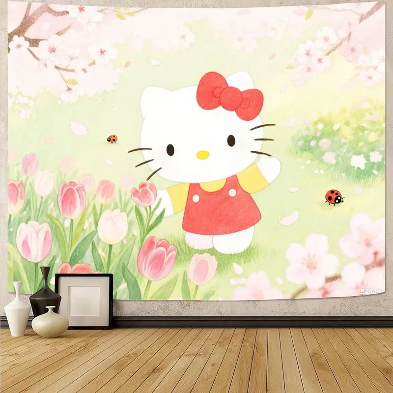 1PC Cute Cartoon Kitty Floral Tapestry, Perfect for Kids' Room Decor, Polyester Wall Art, Adorable Gift for Cat Lovers
1PC Cute Cartoon Kitty Floral Tapestry, Perfect for Kids' Room Decor, Polyester Wall Art, Adorable Gift for Cat Lovers