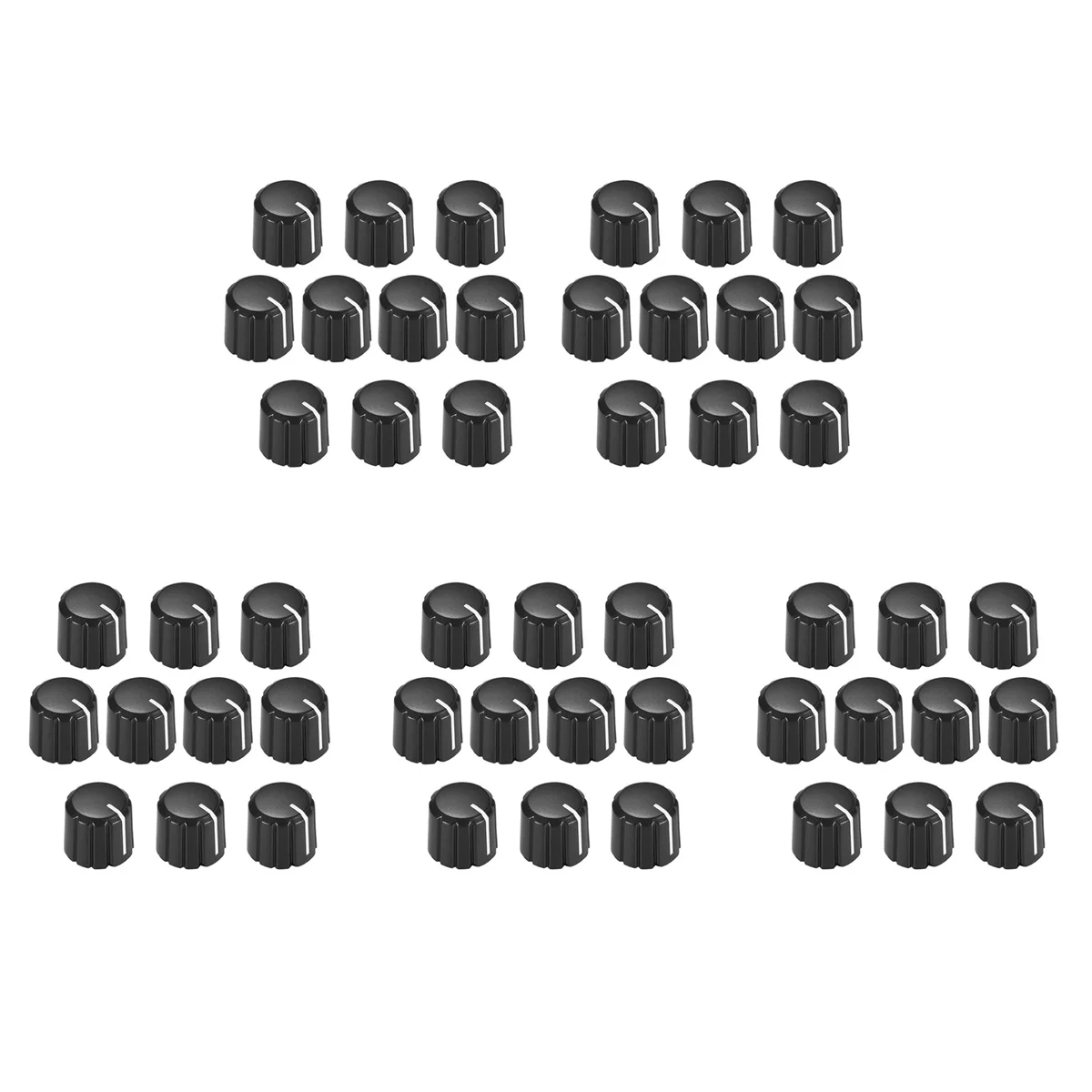 50Pcs Potentiometer Control Knobs for Electric Guitar Volume Tone Knobs Black D Type 6mm-ABJQ
50Pcs Potentiometer Control Knobs for Electric Guitar Volume Tone Knobs Black D Type 6mm-ABJQ