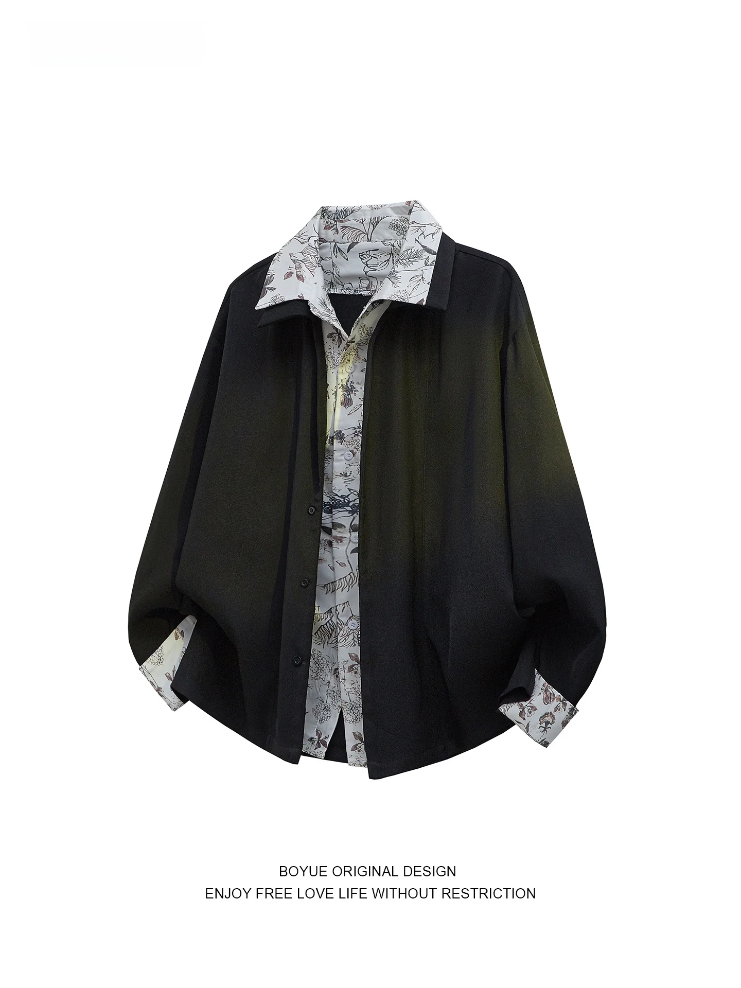 Boyue Men's Floral irt Patchwork Casual Sle Long Sve Spring Autumn Faion Outerwear Polyester Spandex Blend
Boyue Men's Floral irt Patchwork Casual Sle Long Sve Spring Autumn Faion Outerwear Polyester Spandex Blend