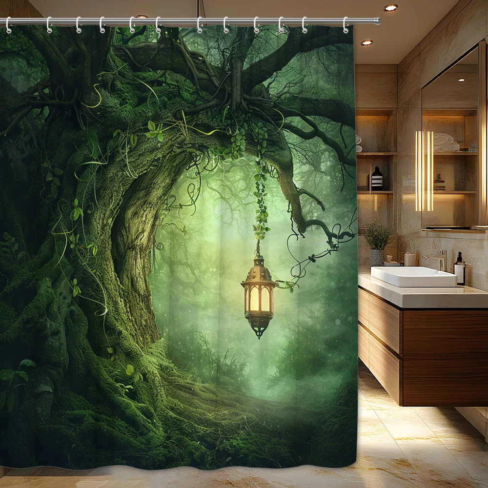 Premium Tropical Jungle Shower Curtain Enchanted Forest Moss Greenery Print Waterproof Bathroom Decor Liner
Premium Tropical Jungle Shower Curtain Enchanted Forest Moss Greenery Print Waterproof Bathroom Decor Liner