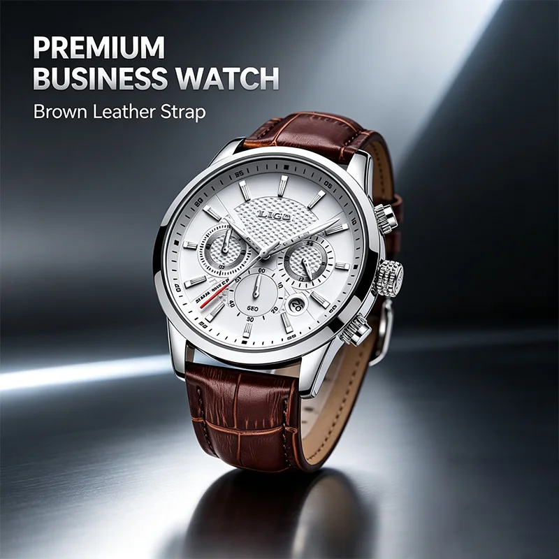 LIGE Fashion Men Watches Top Brand Luxury Brown Leather Watches For Men Military Sports Waterproof Chronograph Quartz Wristwatch
LIGE Fashion Men Watches Top Brand Luxury Brown Leather Watches For Men Military Sports Waterproof Chronograph Quartz Wristwatch