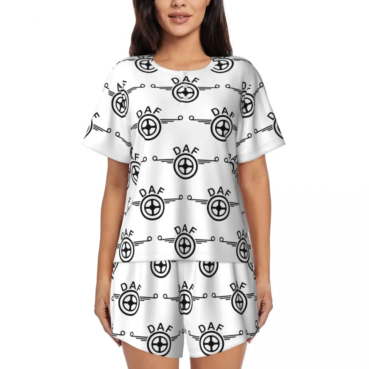 Daf Truck Logo Vector Design Round Neck Short Sleeve Nightgowns for Sleeping Sleepshirts Women Soft Pajama Set Short Pants
Daf Truck Logo Vector Design Round Neck Short Sleeve Nightgowns for Sleeping Sleepshirts Women Soft Pajama Set Short Pants