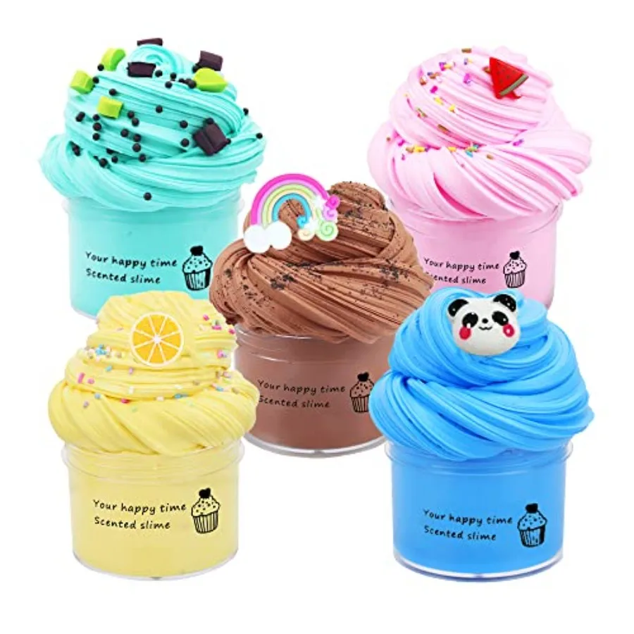 5 Pack Butter Slime Kit, Birthday Gifts for,Party Favors for Girls and Boys, Non-Sticky, Super Soft Stress Relief Toy
5 Pack Butter Slime Kit, Birthday Gifts for,Party Favors for Girls and Boys, Non-Sticky, Super Soft Stress Relief Toy