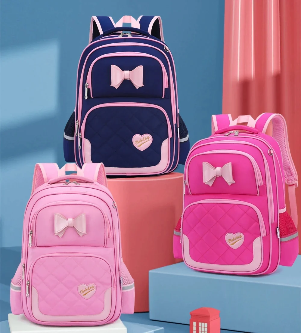Cute Bow Heart Decor Backpack, Quilted Multi-Pocket Lightweight Travel Daypack
Cute Bow Heart Decor Backpack, Quilted Multi-Pocket Lightweight Travel Daypack